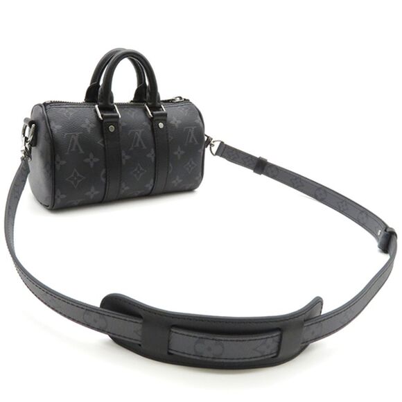 Louis Vuitton Keepall XS Monogram Eclipse Shoulder Black - Picture 2 of 9